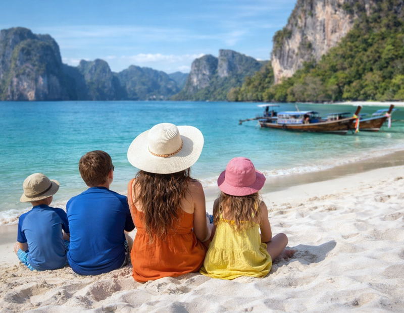 Thailand family itinerary with beach and sightseeing travel ideas